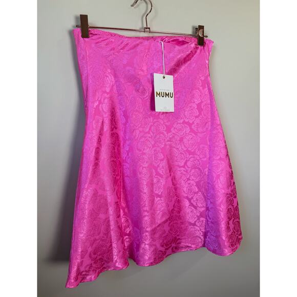 NEW‎ NWT Show Me Your Mumu Taylor Tube Mini Dress Pink Rose Size XS - Picture 7 of 8
